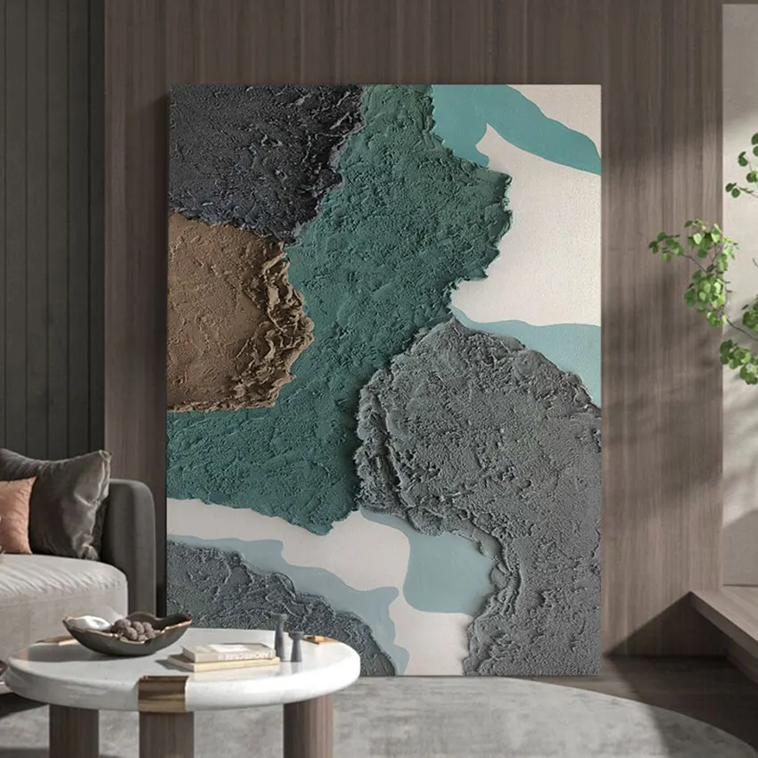 

Abstract Thick Acrylic Painting for Wall Decoration, Acrylic Picture Art, Hand Painted Texture Thickness Artwork, New Arrival