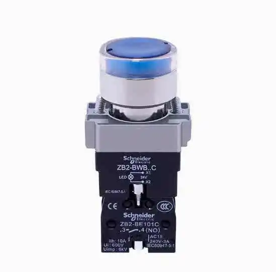 Blue Button with Light 24V Self-reset ZB2BW36C ZB2BWB61C XB2-BW36B1C
