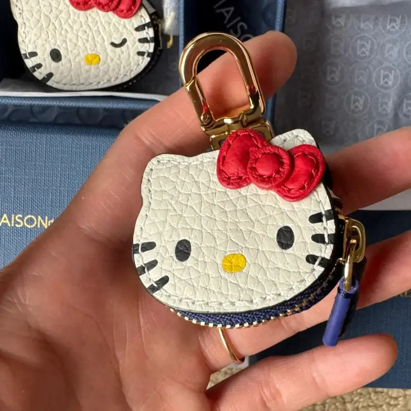 

В наличии Kawaii High Beauty Hello Kitty мультфильм персонализированная креативная кожаная сумка брелок кулон модная одежда аксессуары