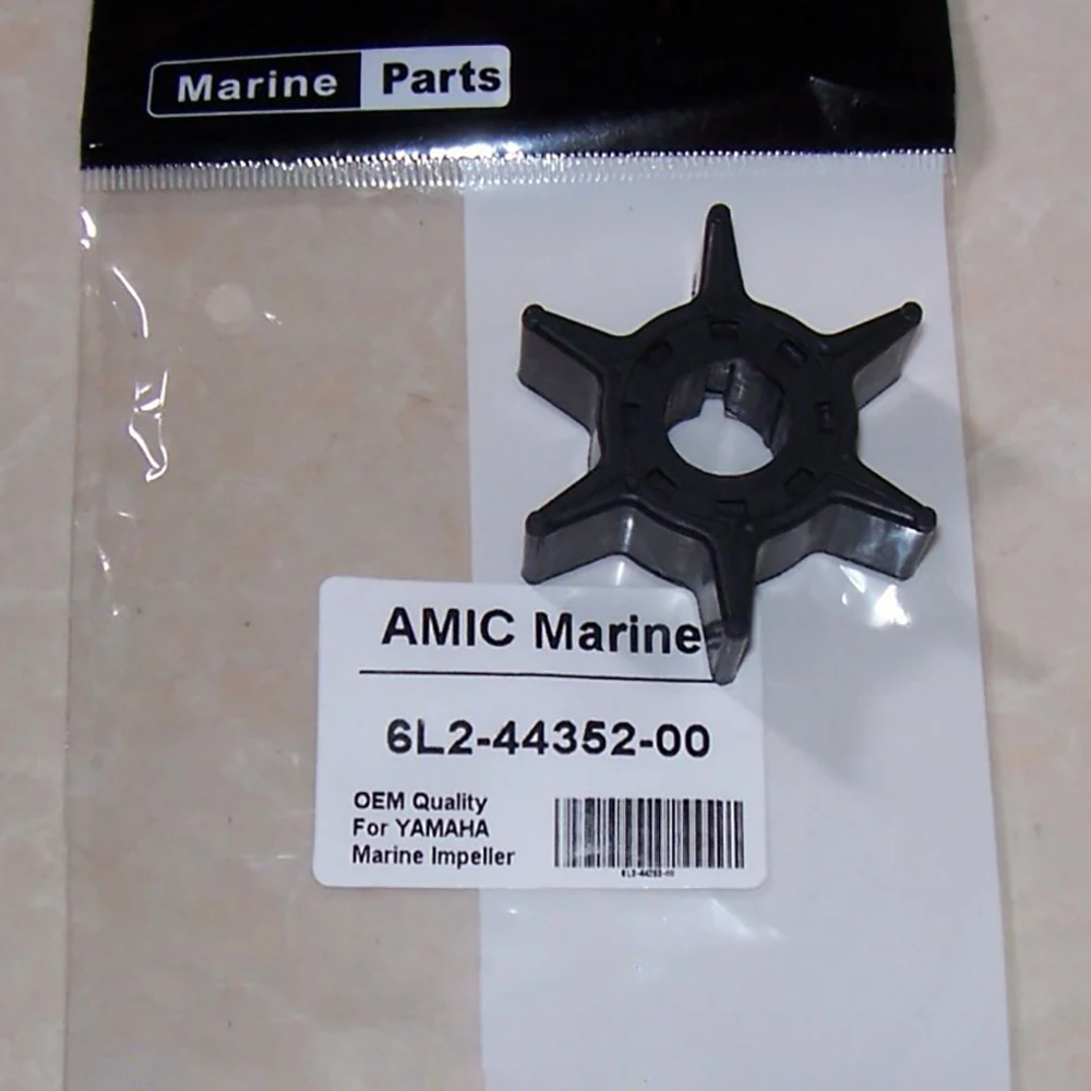 

Free Shipping Outboard Motor Rubber Water Pump Impeller For Yamaha 20/25hp Boat Engine Spares, 6L2-44352-00