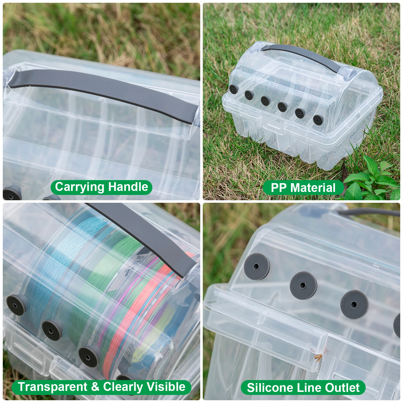 Goture Caja para sedal transparente con desagüe - imagen 5
