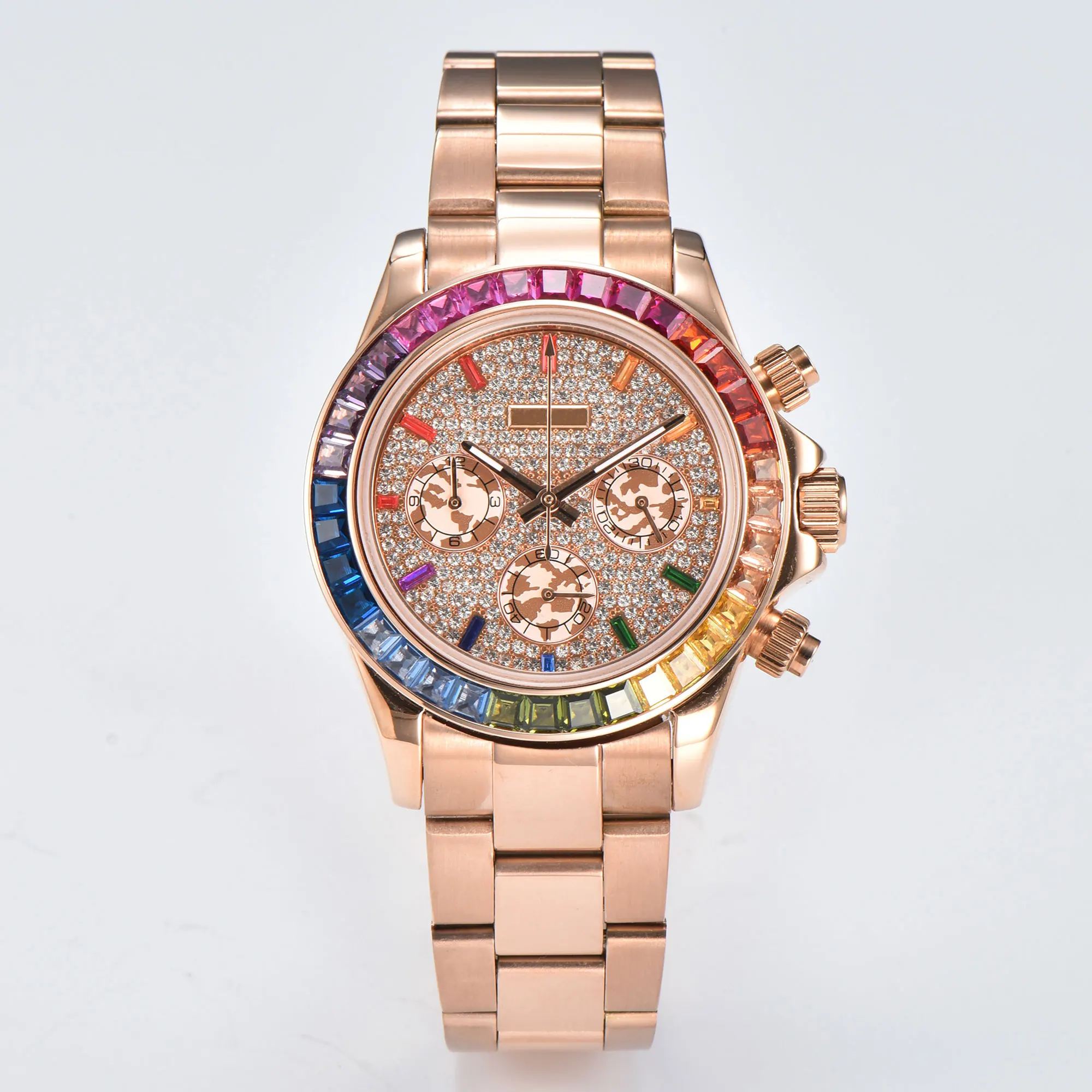 مضيئة الباندا الاتصال الهاتفي لحالات ساعة ، حركة الكوارتز ، توقيت الوجه ، اكسسوارات الساعات ، DIY بها بنفسك أجزاء ، VK63 ، 29.5 مللي متر ، 39 مللي متر