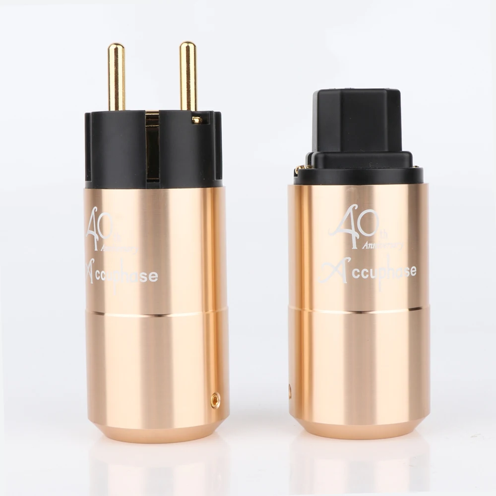 Accuphase EU Schuko Power Plug US/AU version Amplifier CD DVD player Audio AC Power Cord Power Cable Connector Plug