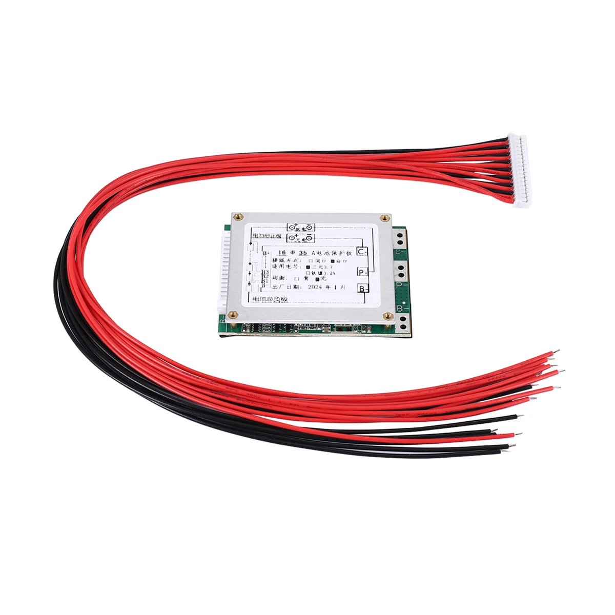 16S 60V 35A บอร์ดป้องกันแบตเตอรี่ลิเธียม Li-Ion 18650 แบตเตอรี่ BMS Protection Board พร้อม UPS พลังงานอินเวอร์เตอร์สําหรับแบตเตอรี่