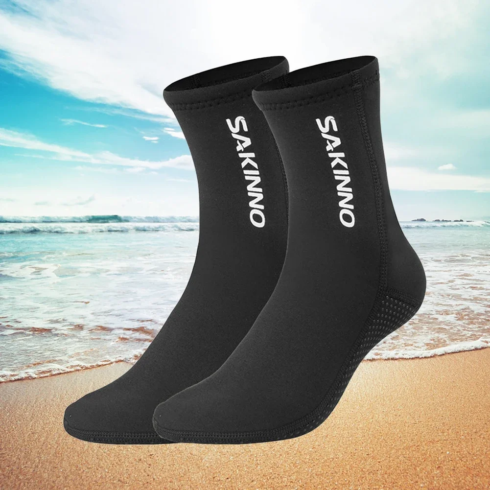 Unisex Diving Socks Wearable Neoprene Wetsuit Short Socks Portable Lightweight Scratch Resistant Warm Cold Proof for Water Sport