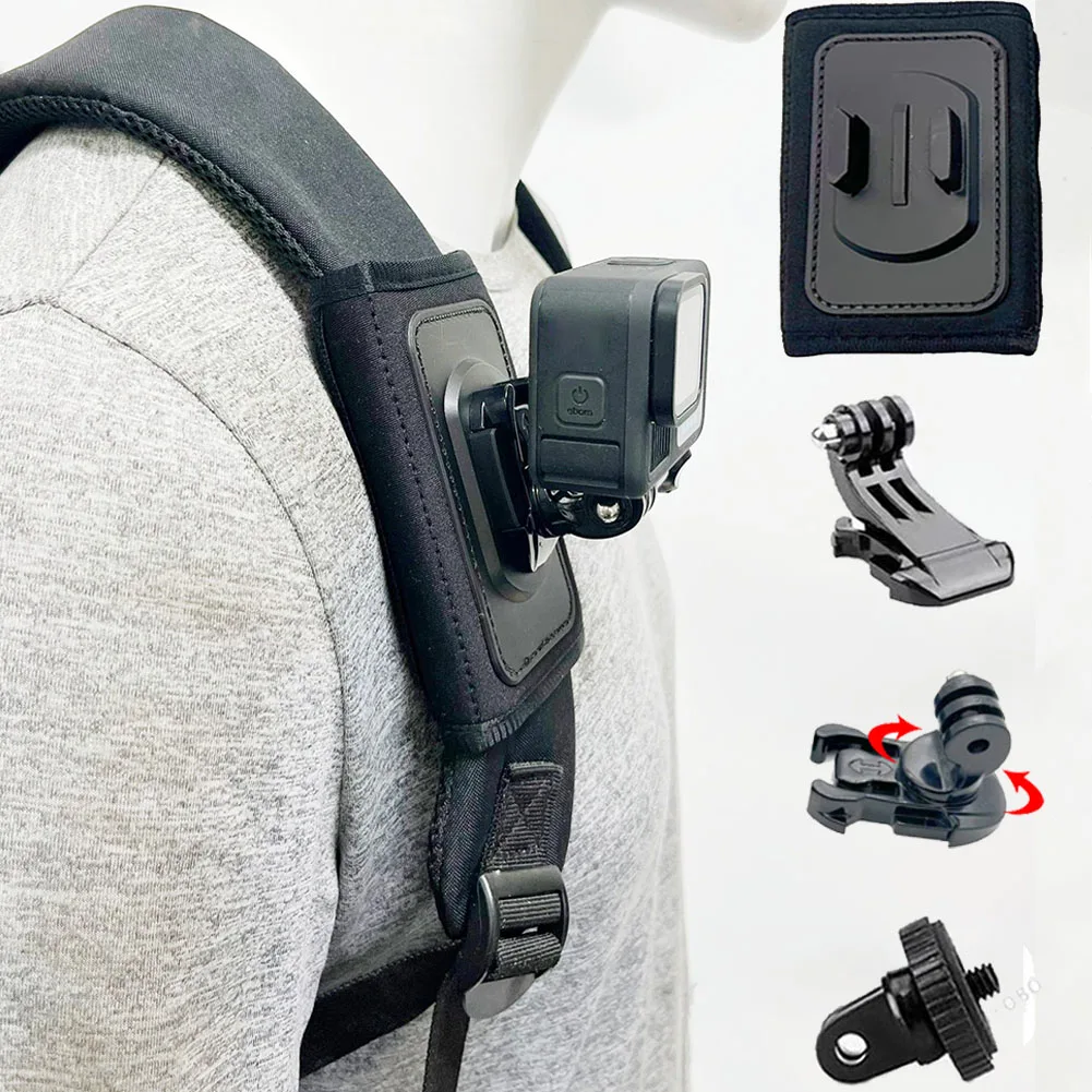 For Insta360 X5 Backpack Strap Bag Clip for SJCAM AKASO Shoulder Belt Mount for Gopro Hero 13 12 11 10 9 Action Camera Accessory