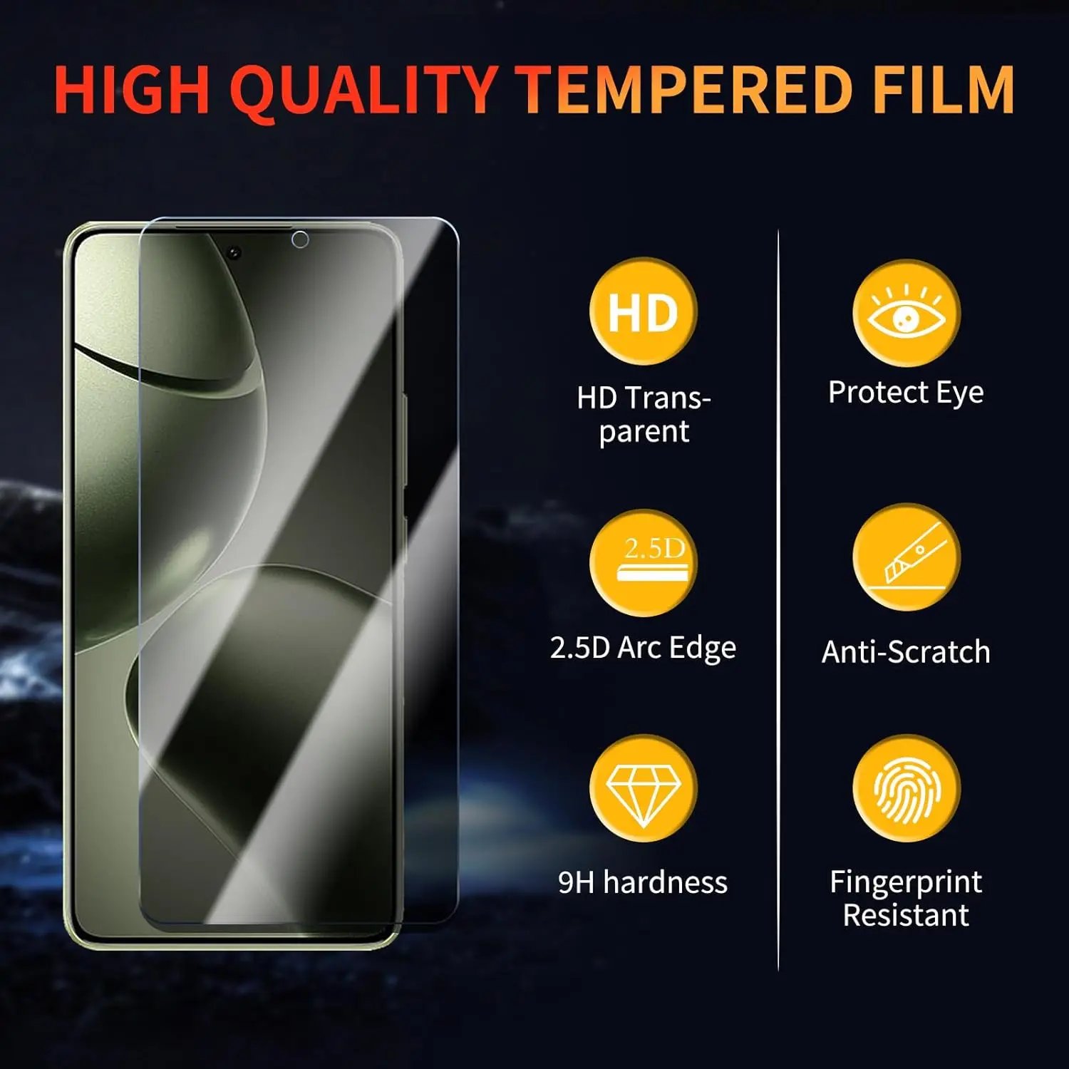 1/2/3/4Pcs For Oukitel P2 Plus Anti Spy Tempered Glass Screen Protector Privacy 6.7