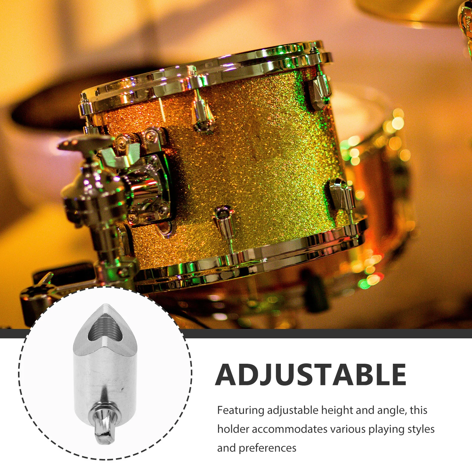 

Zinc Alloy Cymbal Bracket Holder Clamp Stable Lock for Electronic Drum Kit Drum Stand Hardware Mount Cymbal Connector