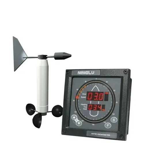 digital wind marine anemometer for wind speed and wind direction.