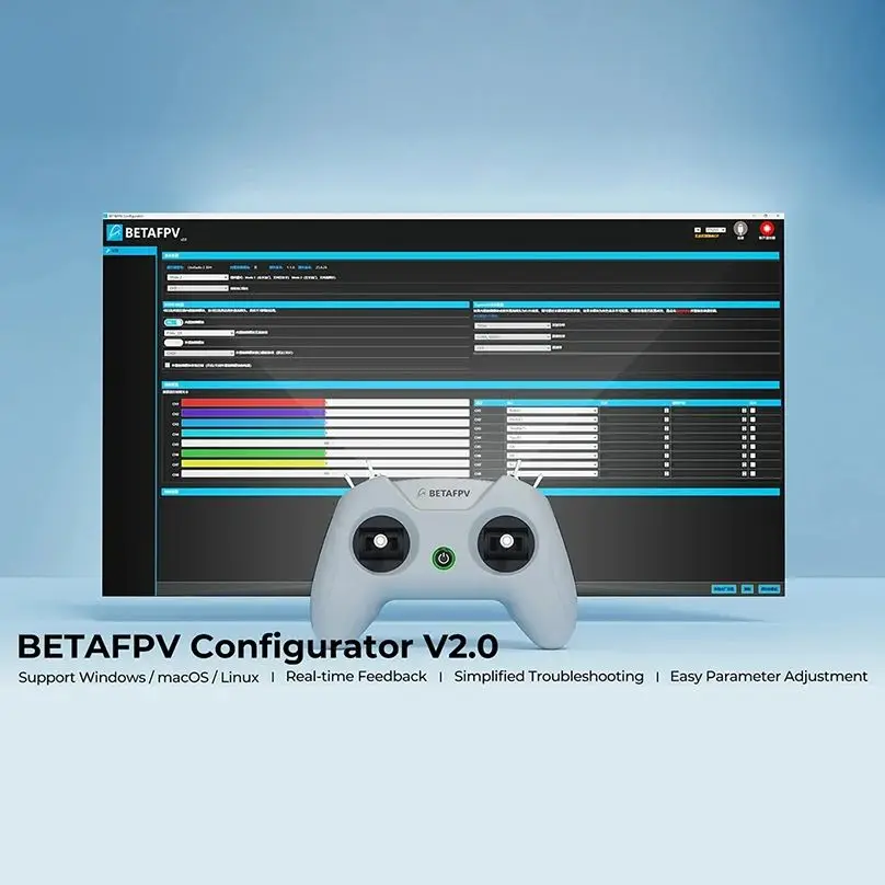 وحدة تحكم BETAFPV LiteRadio 2 SIM 8CH وحدات تحكم محاكي لطائرات DJI/لـ PhoenicRC6 /AeroFlyRC8/ STEAM-RC FPV بدون طيار #5