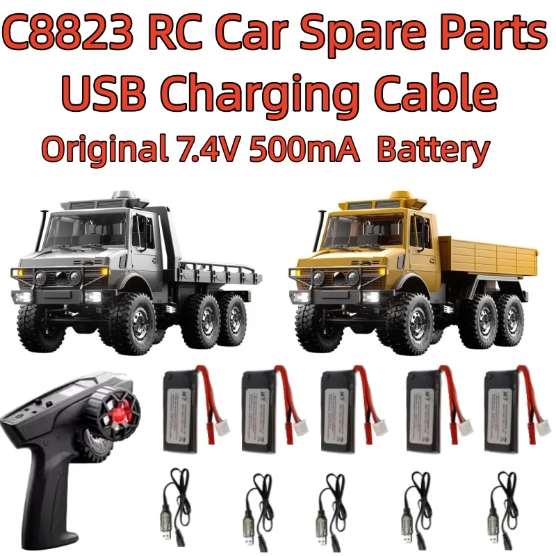 

C8823 RC Car Spare Parts Original 7.4V 500mA Lithium Battery And USB Charging Cable Original Accessories For C8823 Toys Car