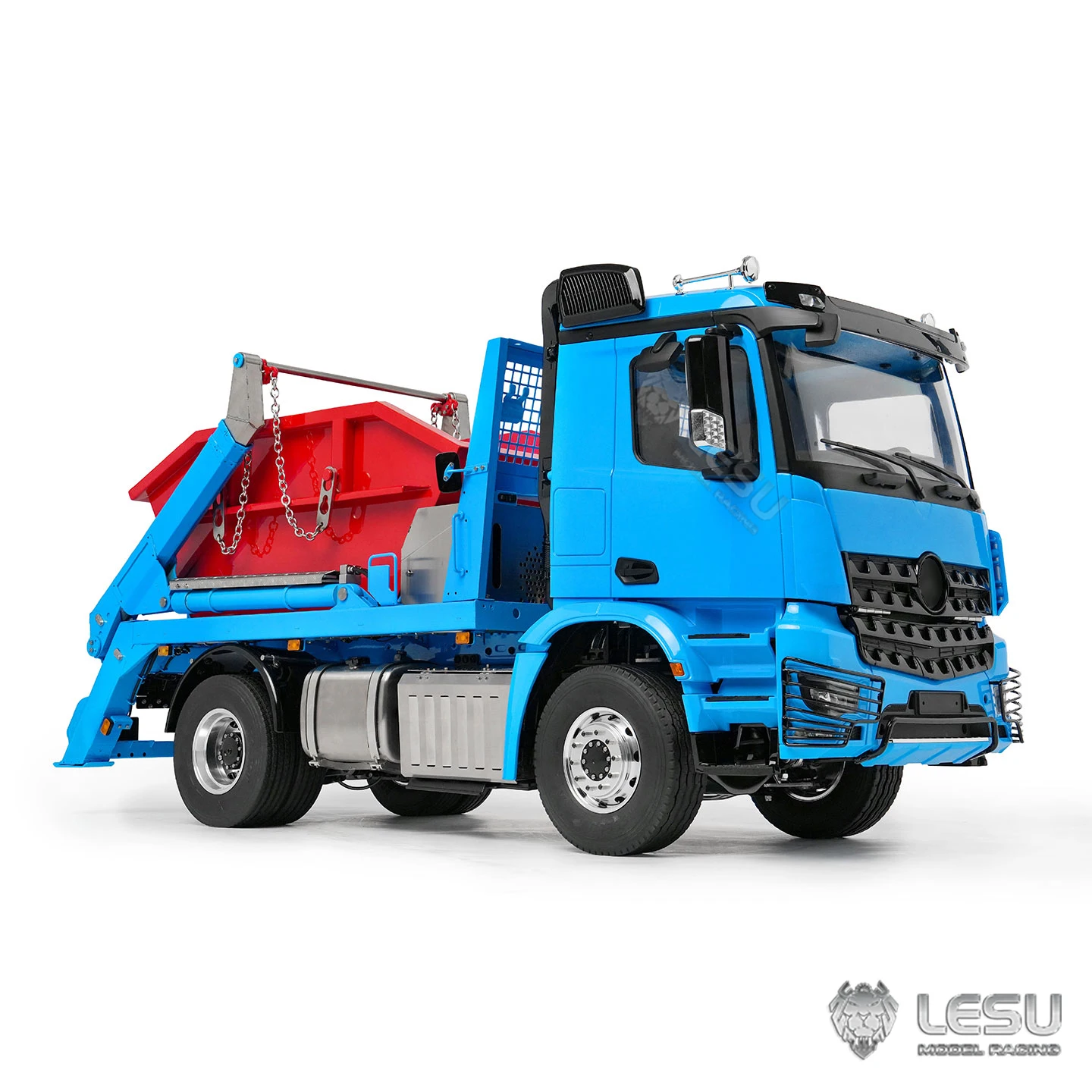LESU 1/14 3348 Cab Hydraulic Model Four-Way Valve Skip Loader 4x4 Truck Model LS-Z0066