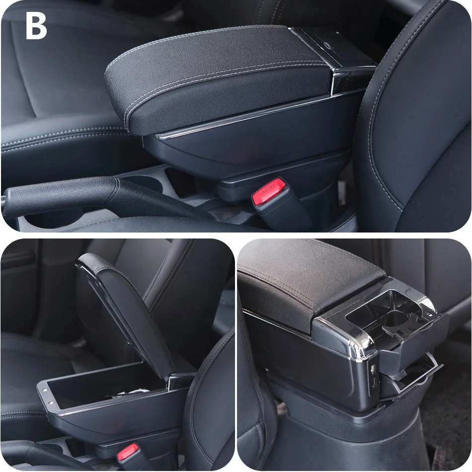 For MAZDA 2 Armrest For Mazda 2 Demio Car Armrest box Retrofit Storage box Car Accessories Interior details Simple installation