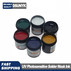 PCB Solder Mask Ink UV Light Curing BGA PCB Solder Mask Ink nero/blu/verde/giallo/bianco inchiostri da stampa prevenire l'inarcamento corrosivo