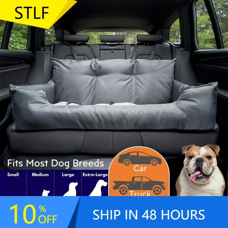 

STLFLuxury Кровать для собак Водонепроницаемое автокресло для собак Роскошное автокресло для домашних животных Кровать для кошек Портативная дорожная автомобильная сумка для собак на заднем сиденье Сумка для переноски домашних животных Be