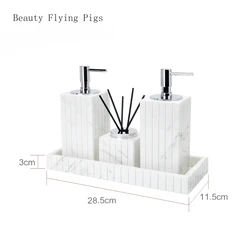 Natural marble bathroom set sample room wash basin, wash and display decorations luxury bathroom set