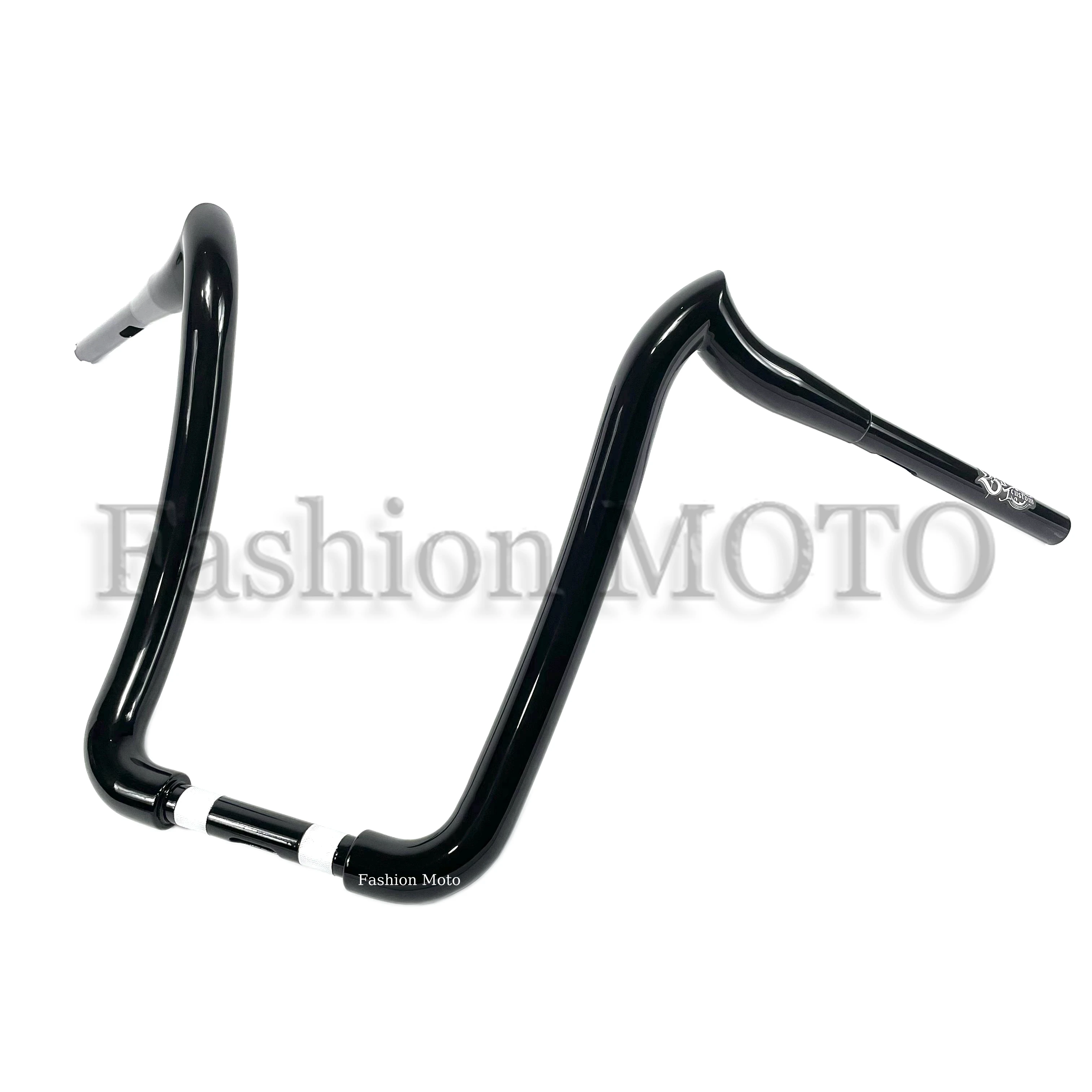 Motorrad 1-1/2 Zoll 38 mm Ziegenhorn Ape Lenker bis 1-1/4 Zoll Bar für Harley Road Glide 2014–2024 Motorrad Custom Bars