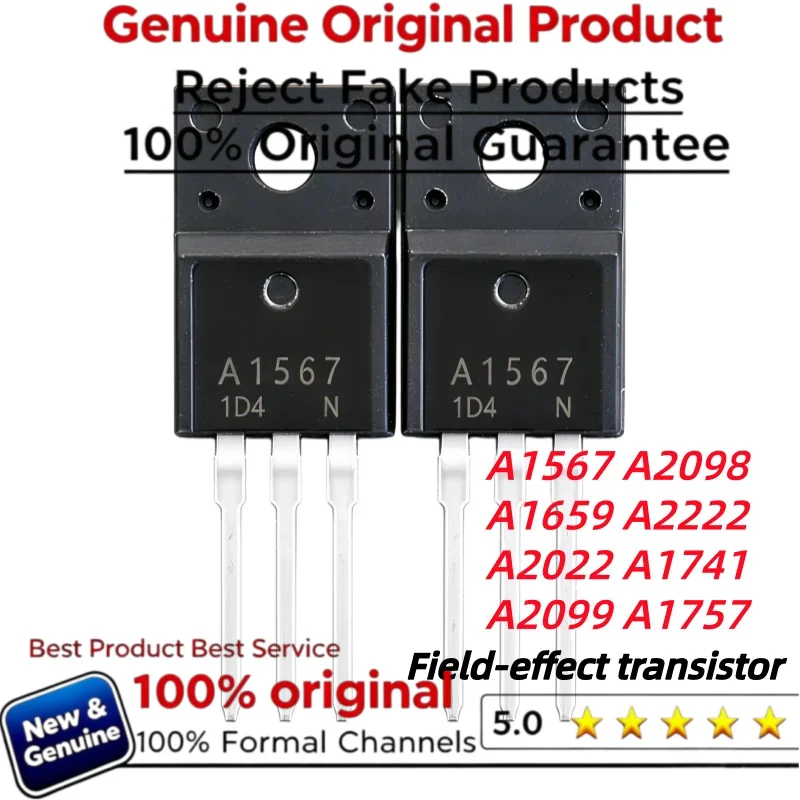 10PCS 2SA1567 2SA2098 2SA1659 2SA2222 2SA2022 2SA1741 2SA1757 2SA2099 TO220F A1567 A2098 A1659 A2222 A2022 A1741 A1757 A2099 Tra