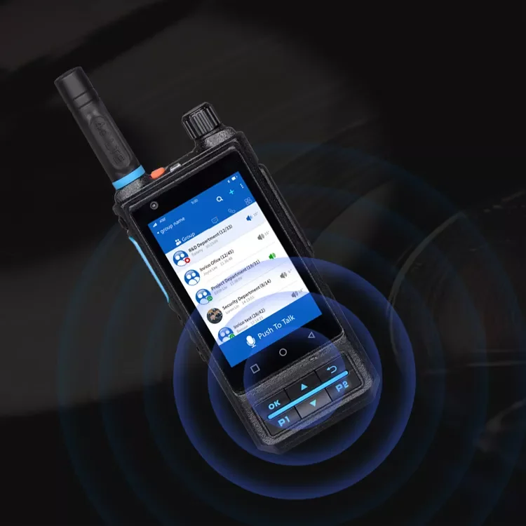 CAMORO S200 2G/3G/4G Zello Poc Walkie Talkie Rádio em dois sentidos Cartão SIM duplo Walkie-talkie de longo alcance