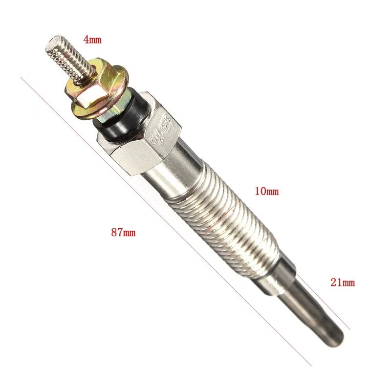 4x Glow Plug For Mitsubishi Shogun Pajero 1994-2000 2.8 4M40/T Replacement