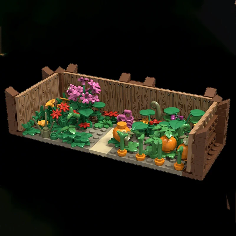 

233 шт. MOC диорама гордый садовник образовательные сборные строительные блоки Рождественский подарок для детей школьного возраста