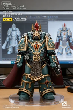 

Фигурка JOYTOY 40K 1/18 Sons of Horus: Капитан 5-й компании Аксиманд, игрушка-фигурка