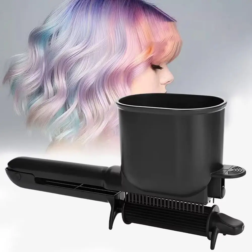 Glatte Bürste, automatischer Rollkamm, tragbares 2-in-1-Färbewerkzeug mit großer Kapazität, müheloses Haarfärben, Kunststoff-Haarfärbekamm. – Detail 8