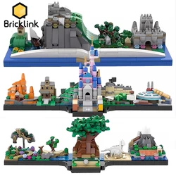 Bricklink Ideas MOC Fairy Tale Princess Series Anime Skyline Architecture Sets Building Blocks Kid Toys Girls Christmas Gift