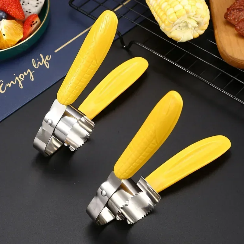 Manual Stainless Steel Corn Thresher Peeler Cob Stripper Remover Food Crusher Separator Creative Fruit Vegetable Kitchen Gadget