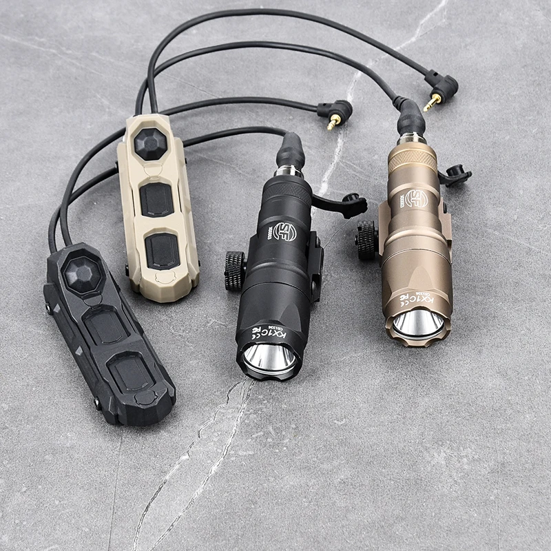 

WADSN Tactical M300 M600 Flashlight AXON Dual Function Pressure Remote Control Switch 2.5+SF Dual Plug Airsoft Hunting Lamp Gear