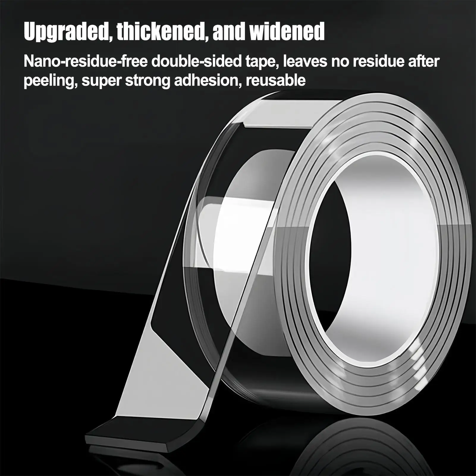 1/2/3 m Waterproof Traceless Strip Nano Tape Extra Strong Double-sided Adhesive Tape Extra Strong Glue Two Face Masking Tape