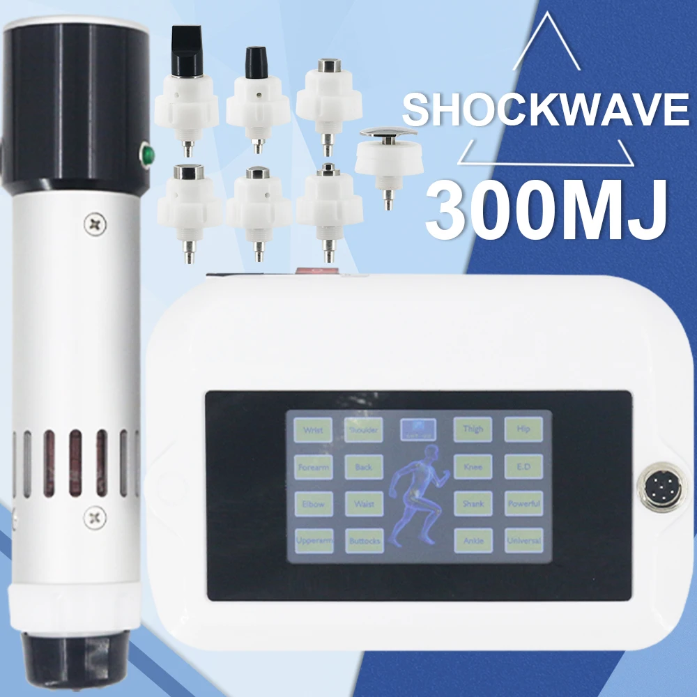 

Shockwave Therapy Machine New For ED Treatment Erectile Dysfunction Wrist Sprain Pain Relief Massage 300MJ Relaxation Shock Wave