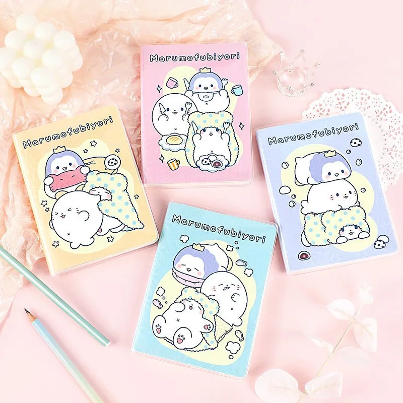 Kawaii Sanrio Office Supplies Marumofubiyori Blanket Bear Pocket Notebooks Srudents Words Book Portable Note Books Writing Pads