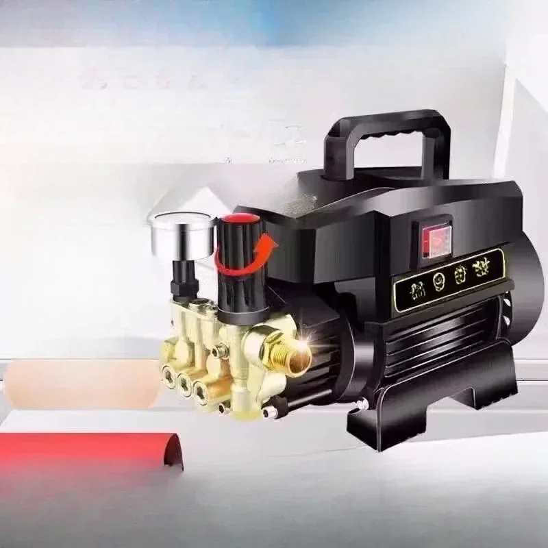Automatic high-pressure car washing machine, high-power 220v household cleaning machine, powerful car washing artifact