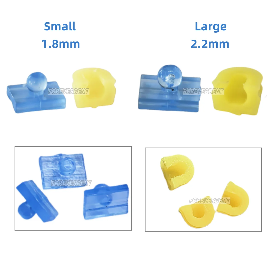 

2pcs Dental Ball Attachment Overdenture Cap Abutment Implant 2.2mm 1.8mm