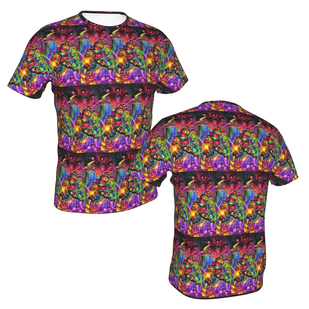 100% Cotton Metroid II Return Of Samus T-Shirt Men's Classic T Shirt Men O-Neck Summer Shirts Tops