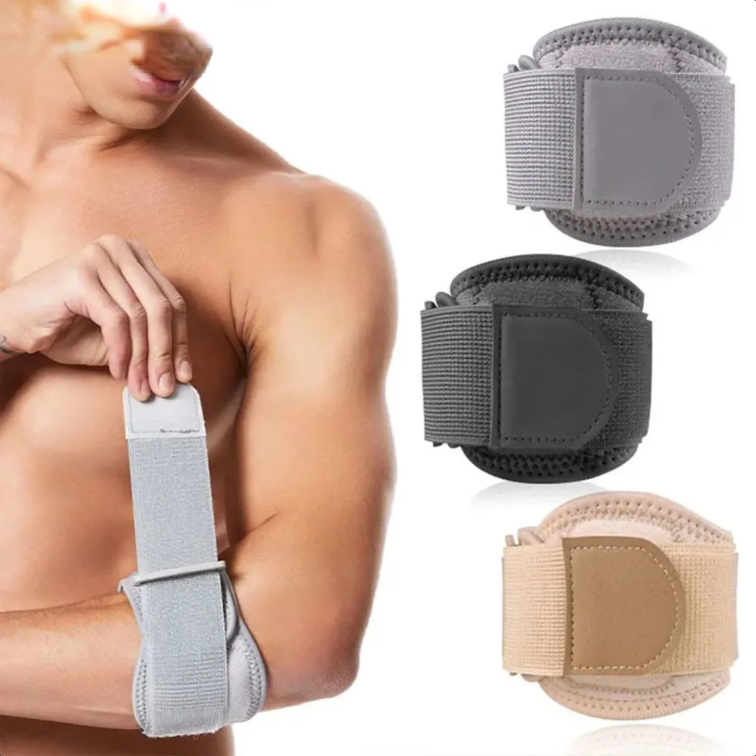 

1PCS Adjustable Basketball Tennis Golf Elbow Support Golfer's Strap Elbow Pads Lateral Pain Syndrome Epicondylitis Brace