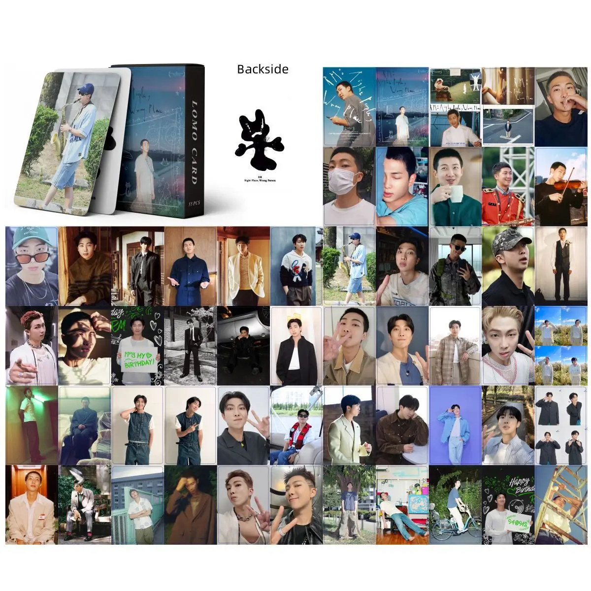 New 55Pcs/Set Kpop Photo Card RM Photocards Korean Star Card Fans Collection Cards Gift