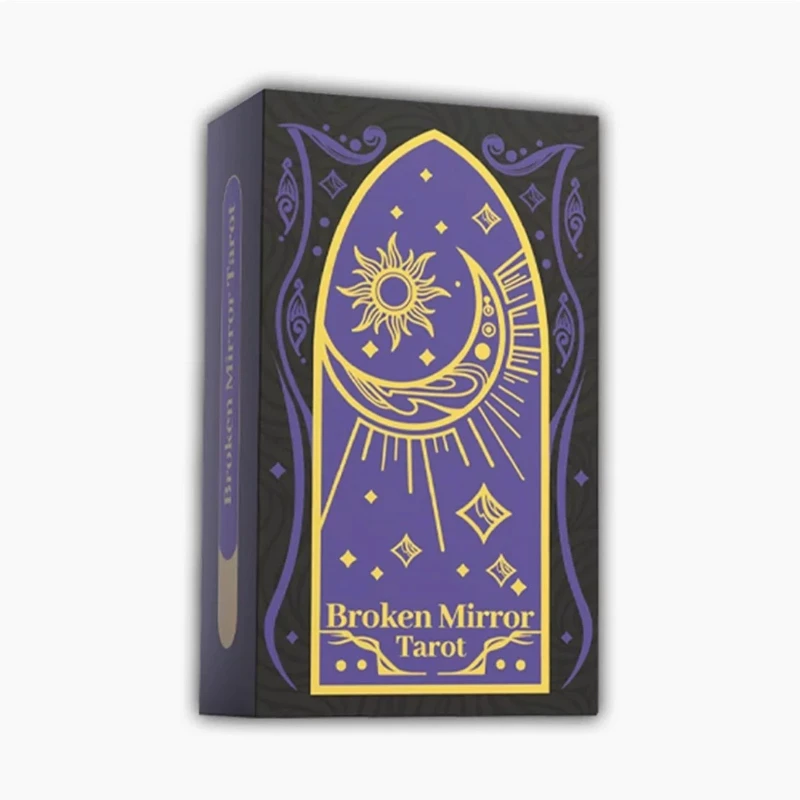 Broken Mirror Tarot Mercury Edition Original 78 Cards Black Core Paper In Stock Divination Tarot Deck for Beginners Reading Gift