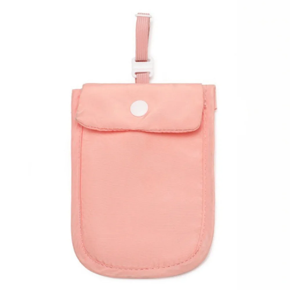 

Solid Color Hidden Bra Wallet Safe Anti-theft RFID-Blocking Money Pouch with Adjustable Elastic Strap Portable