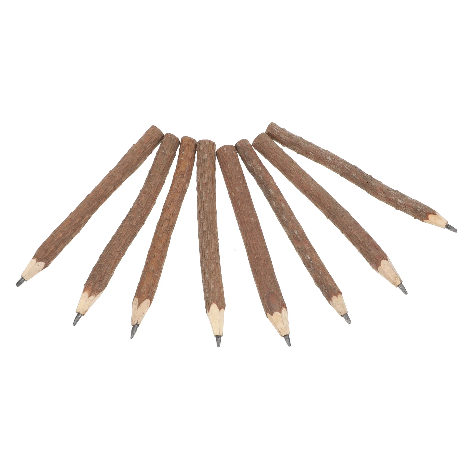 

15 PCS Natural Bark Pencil Case Wood Branch Pencils Twig Log Child Erasers for Kids