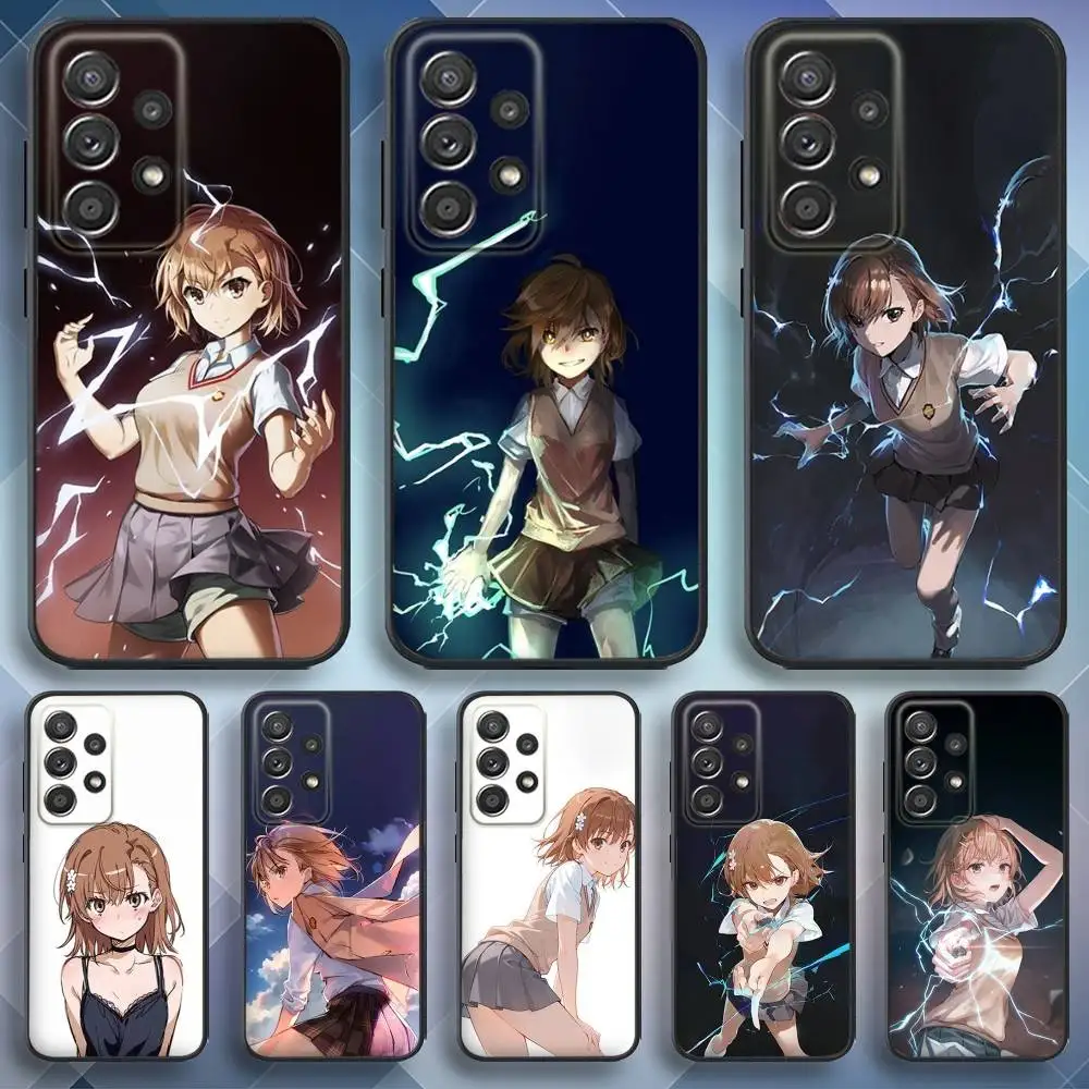 

M-Misaka Anime Mikoto Phone Case For Samsung S25,S24,S21,S22,S23,S30,Ultra,S20,Plus,Fe,Lite,Note,10,9,5G Black Cover