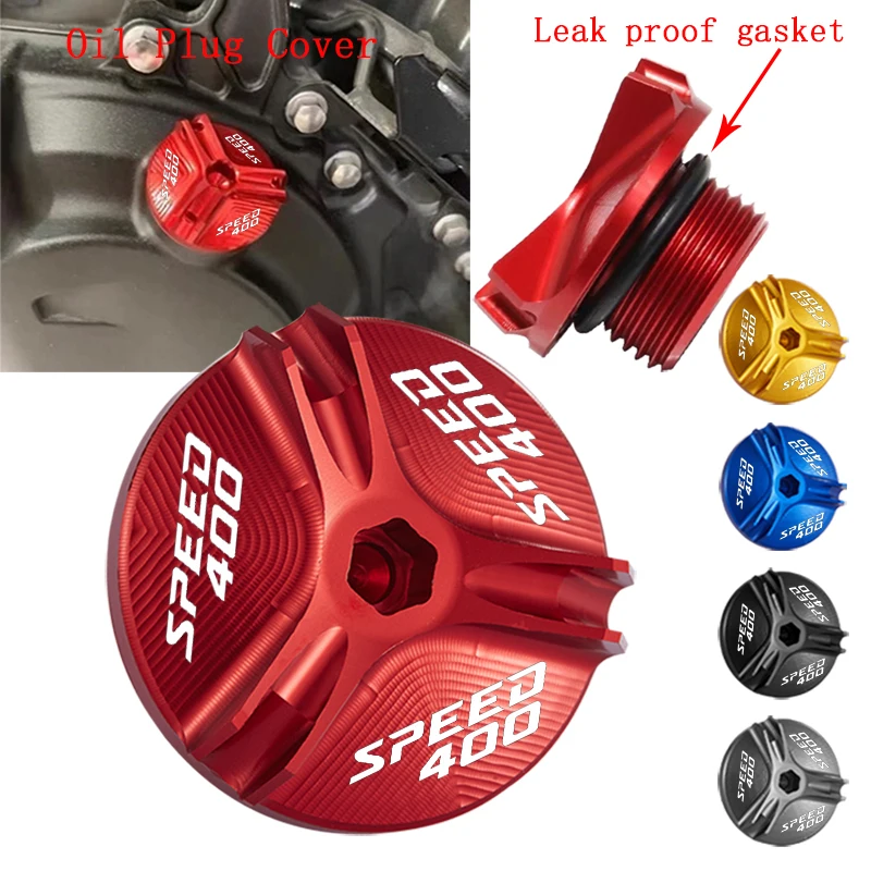 Para triumph speed 400 scrambler 400x400x2023-2025 acessórios da motocicleta cnc motor óleo enchimento capa proteção