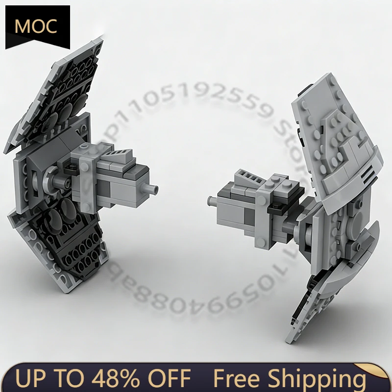 

Набор для сборки модели TIE Advanced Prototype (206 деталей) - Модульные крылья MOC, конструктор DIY, игрушка, подарок на Рождество