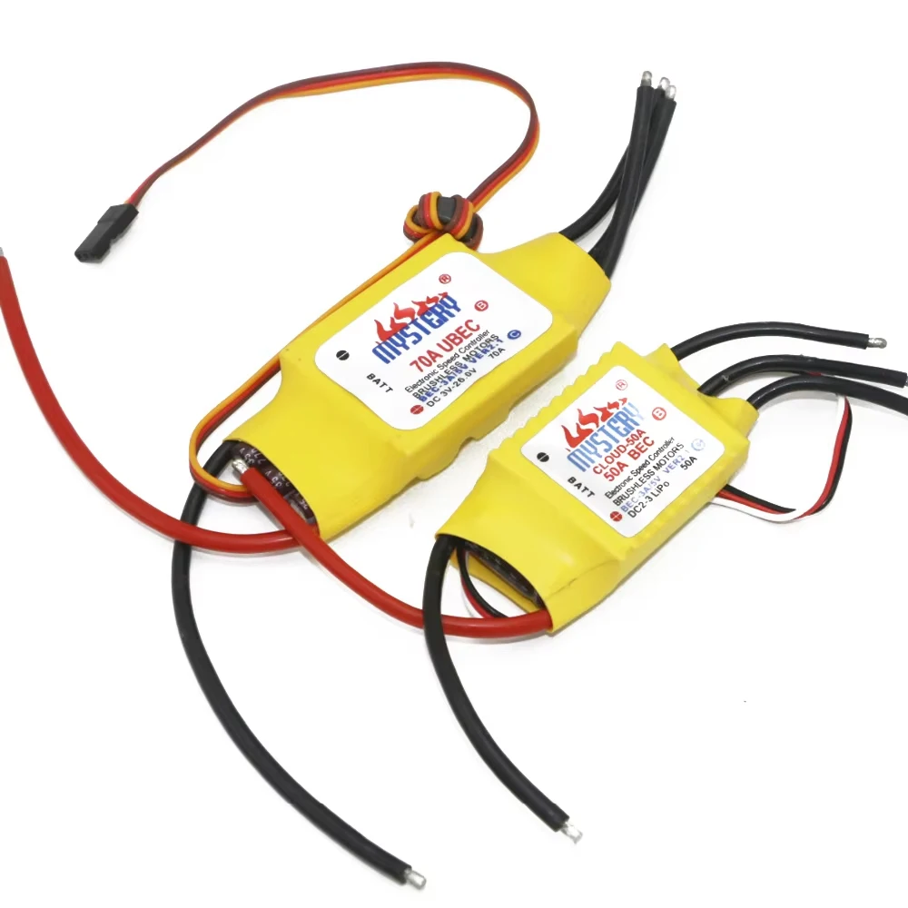

1pcs Mystery Cloud 10A/20A/30A/40A/50A/60A/70A/80A/100A/200A Brushless ESC With BEC For RC Airplane Helicopter Aircraft Toy