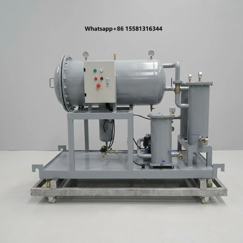 Oil Purification Machine  Fuel Polishing Coalescence Oil Water Separating  Filtration System