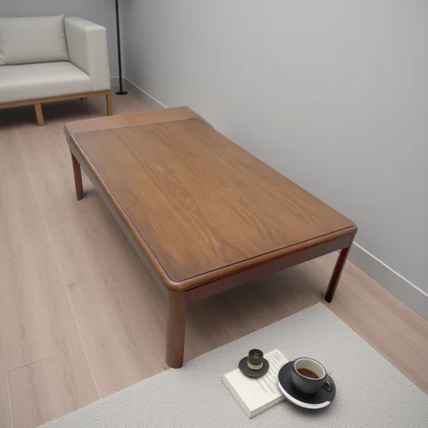 Floor Table Kotatsu Heated Japanese Style Kotatsu Foot Warmer Heated Table Rectangle 120cm Home Furniture Modern Wood Living Room Floor Coffee Table Wooden