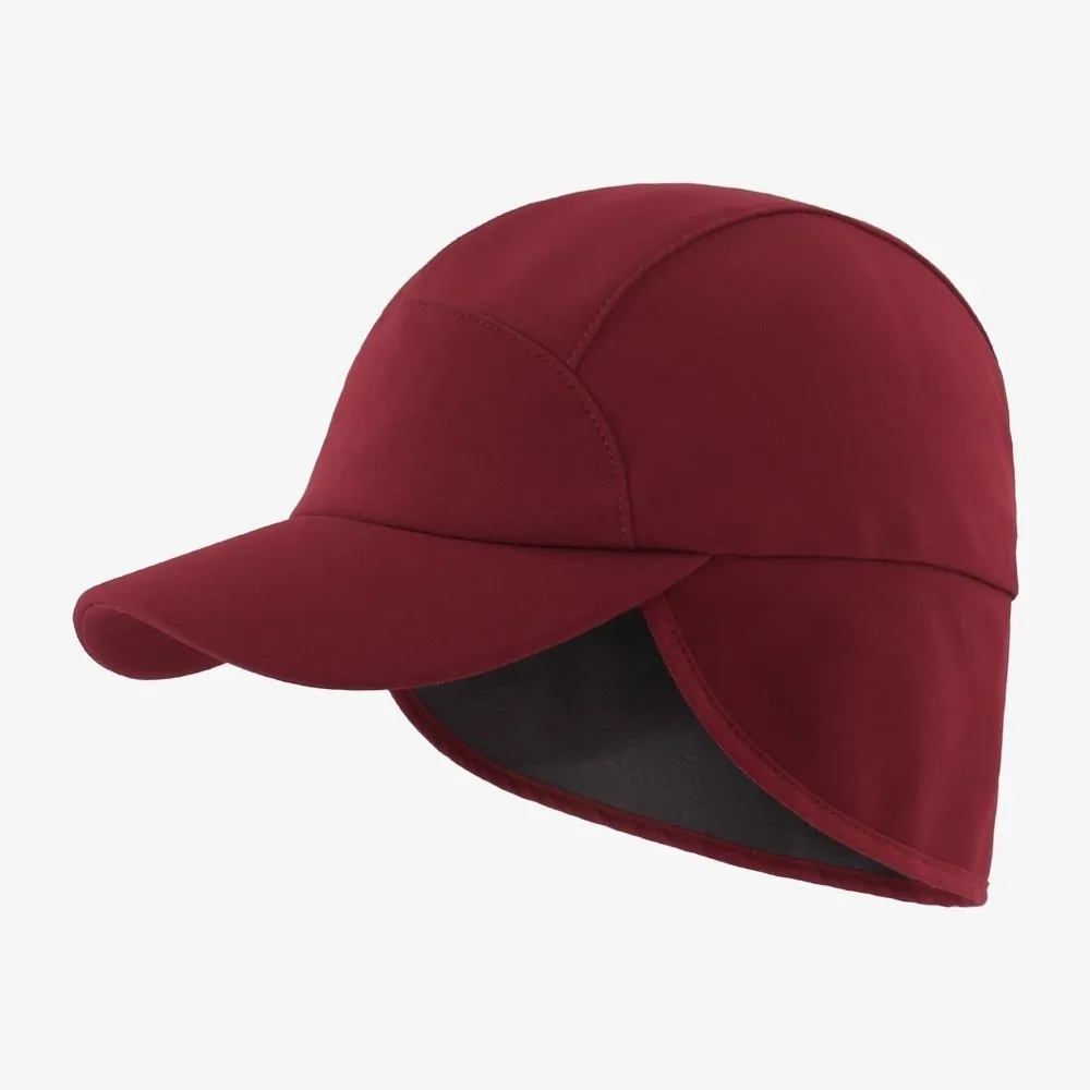 Warm Ear Flap Baseball Cap Thickened Fleece Ear Protection Windproof Running Hat Ponytail Opening Adjustable Snapback