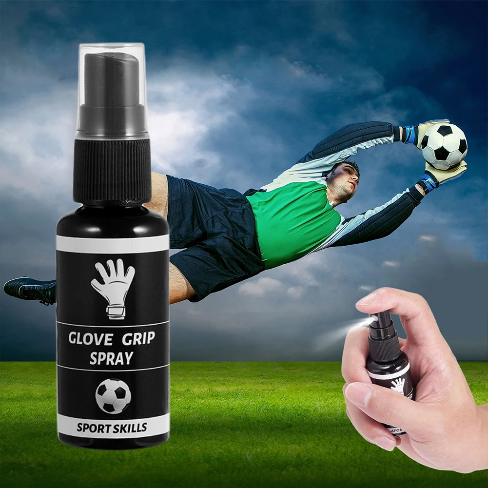 Goalkeeper Glove Grip Spray Goalkeeper Gloves Glue Anti Slip Sports Gloves Spray Enhance Sticky for Wet Conditions