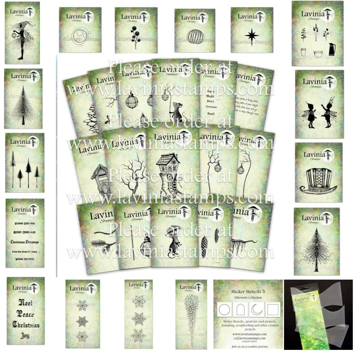 

Christmas Tree Elf Clear Stamps For DIY Scrapbook Faelight Chronicles Make Paper Card Album Craft Template Supplies Decoration